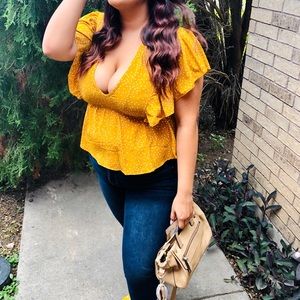 Mustard Colored SHEIN Top